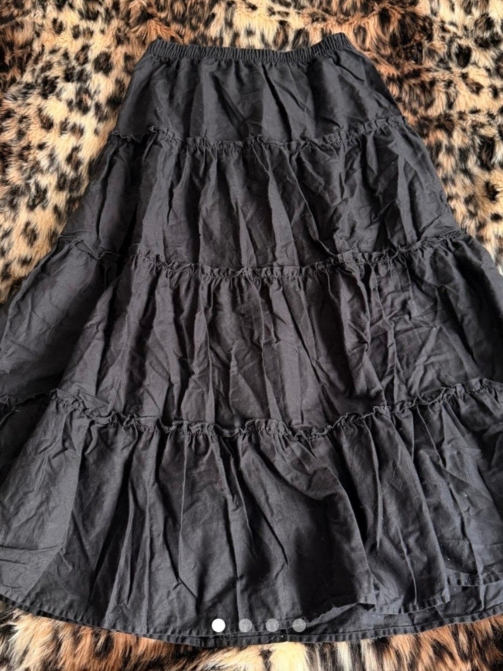 Sunday Best Black Tiered Maxi Skirt